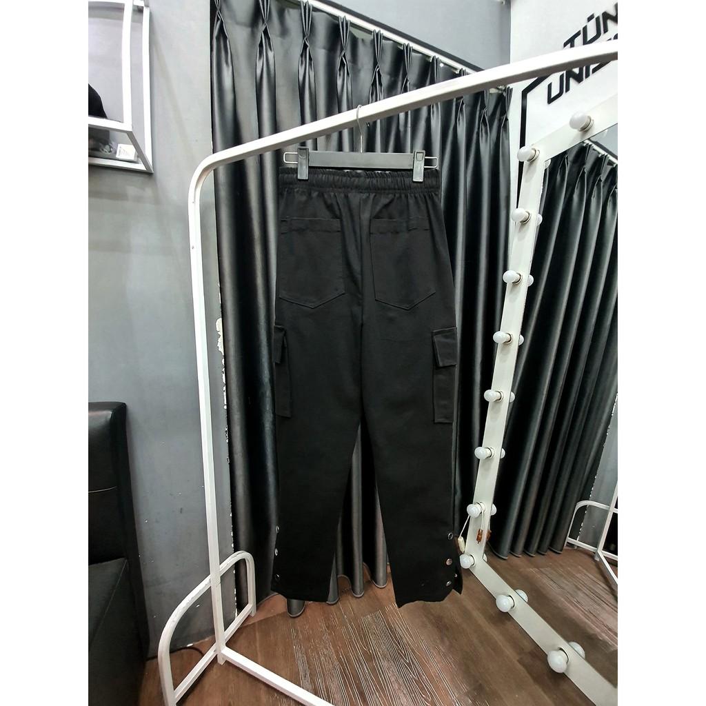 Quần Button Cargo Pant kaki ( Túi hộp + Cúc ) Streetwear cực ngầu