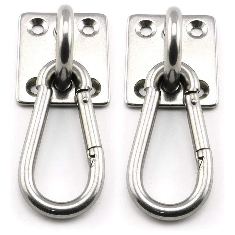 Bộ 2 Thanh Treo Treo Tường Hình Chữ U Móc Thép Không Gỉ Chịu Lực Đa Năng Võng Móc Kim Loại căn Cứ