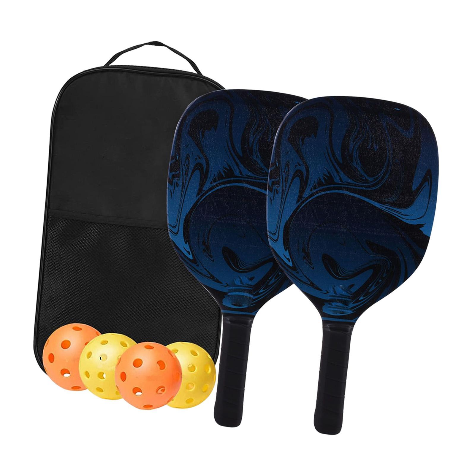 Sports Pickleball Paddles Set with 4 Balls for Indoor and Outdoor Tournament