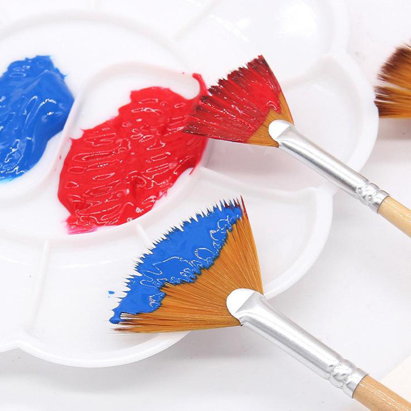 5 Pcs Paint Brushes Artists Painting Acrylic Painting