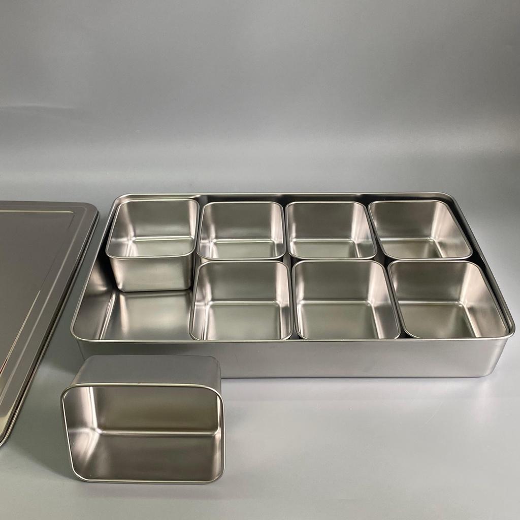 Khay gia vị 8 ngăn inox 201