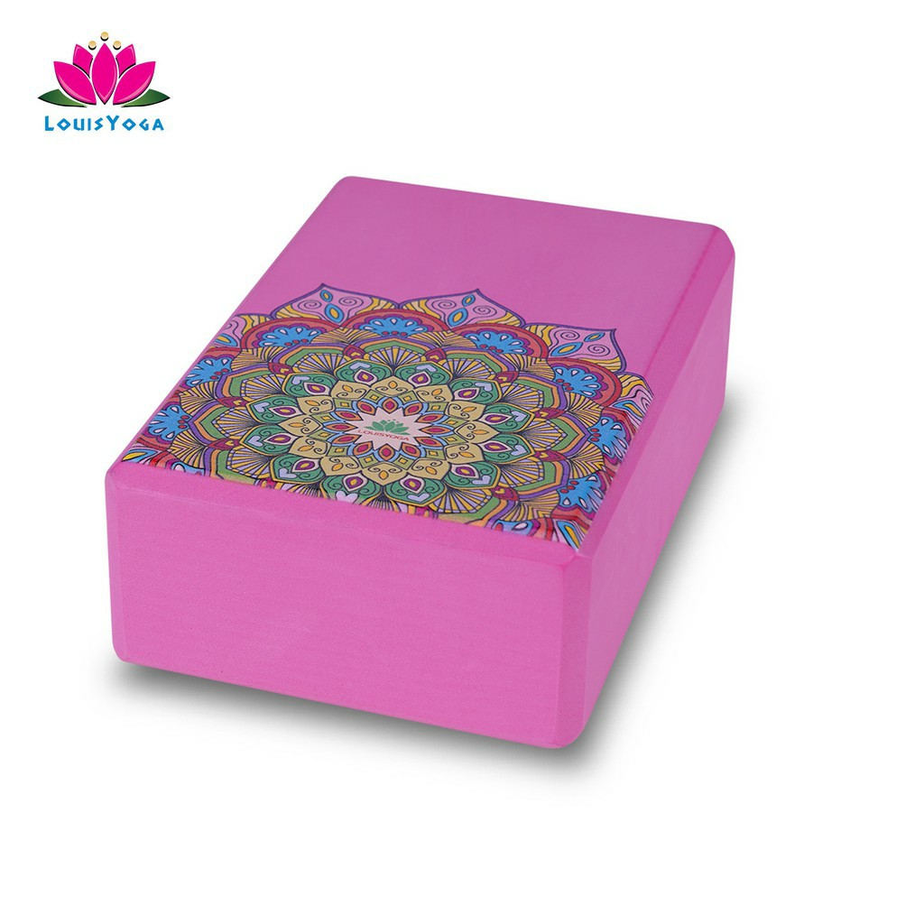 Gạch tập yoga sắc Madala Kích thước: 23x15x7.6cm. Trọng lượng 200g