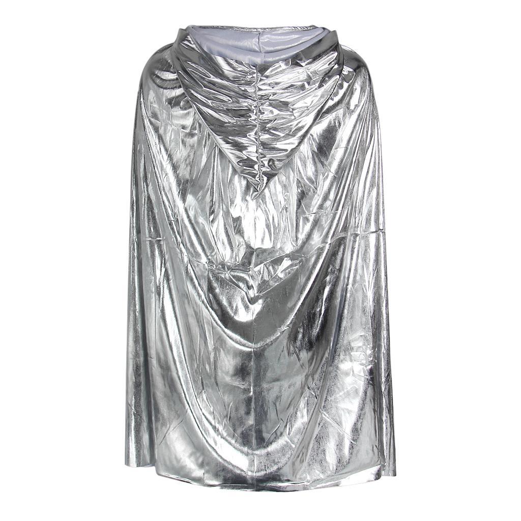 Long Halloween Cape Adults Hooded Cloak Witch Robe with Cap Cloak 140cm