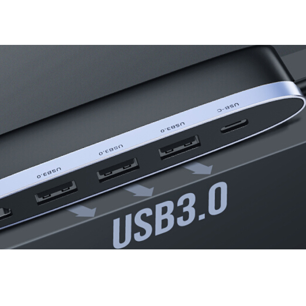 Bộ chuyển đa năng cáp USB Type C to HDMI, Hub USB 3.0 hỗ trợ sạc USB C 5 in 1 chính hãng Ugreen 50990