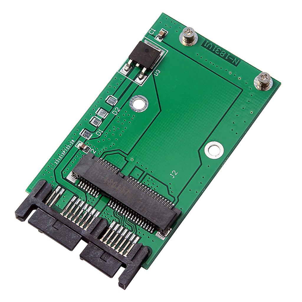 1Piece MSATA SSD to 1.8 inch Micro SATA 16Pin Adapter PCB Board