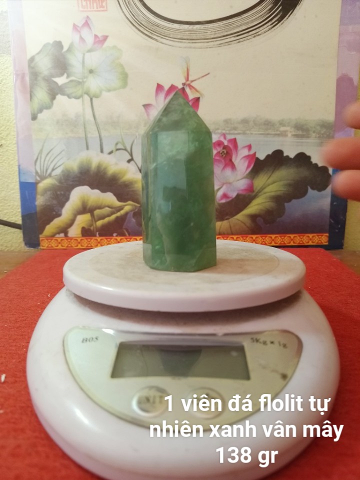 Trụ Đá Flourite Tự Nhiên Màu Xanh, Đá Thanh Tẩy Giúp Hỗ Trợ Reiki, Thiền Định, Sưu Tầm, Chặn Giấy