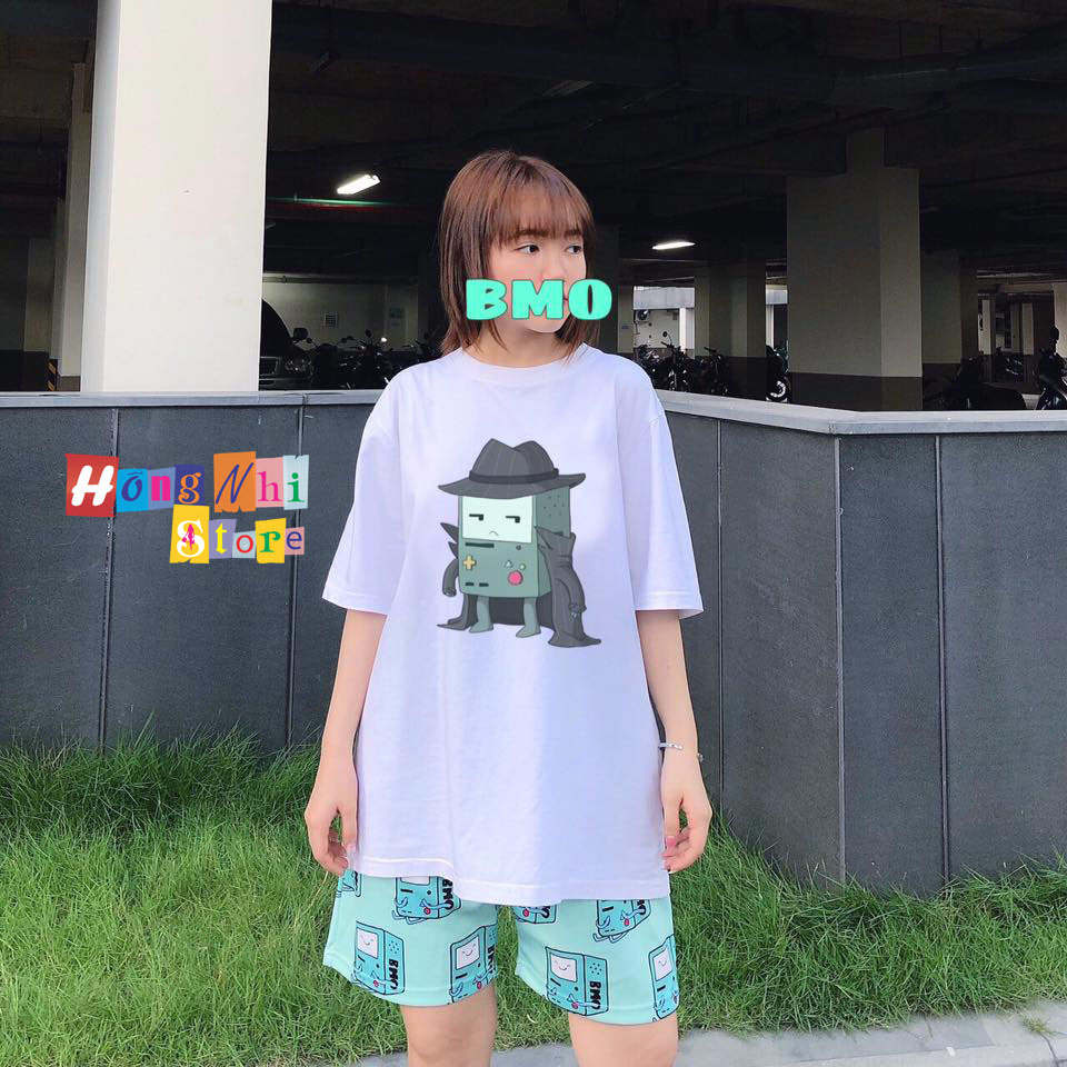 Quần Short Cartoon Unisex Hình Hộp Bmo - Quần Đùi Hoạt Hình Siêu Cute - MM