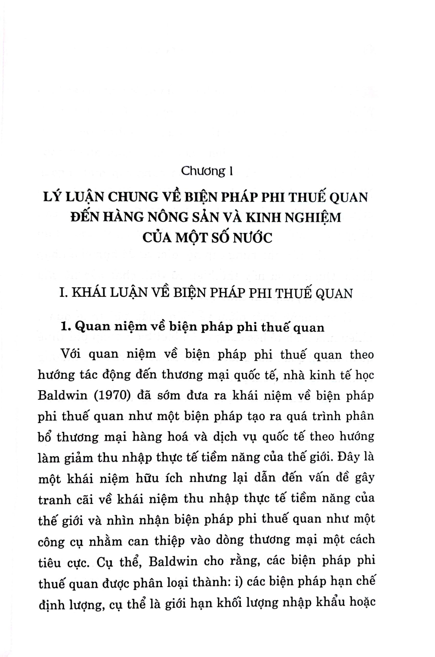 Biện pháp phi thuế quan của Việt nam đối với hàng nông sản nhập khẩu