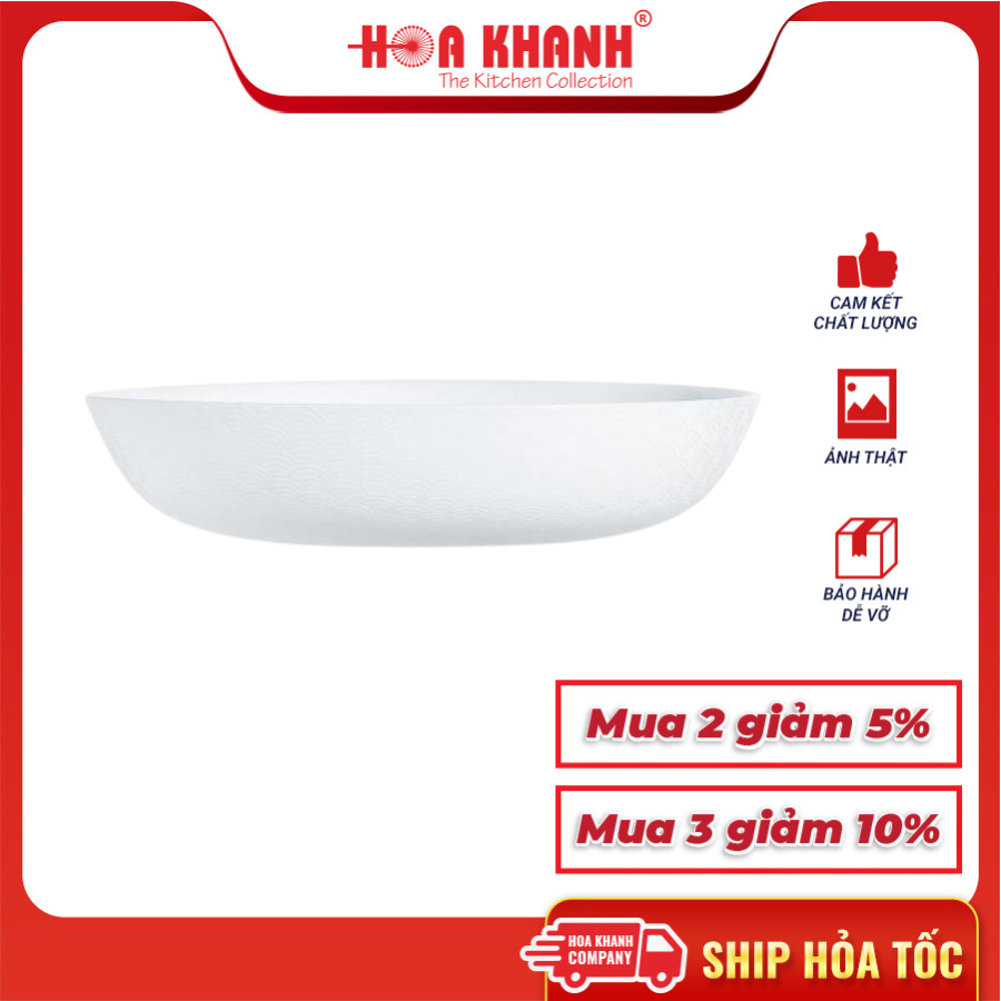 Đĩa Sâu Thủy Tinh Luminarc Shells 20cm cường lực kháng vỡ - 1 cái - Q1663