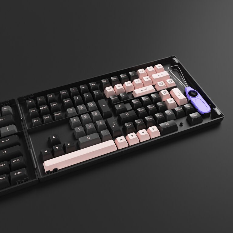 Bộ Set Keycap AKKO - Black Pink - Hàng Chính Hãng