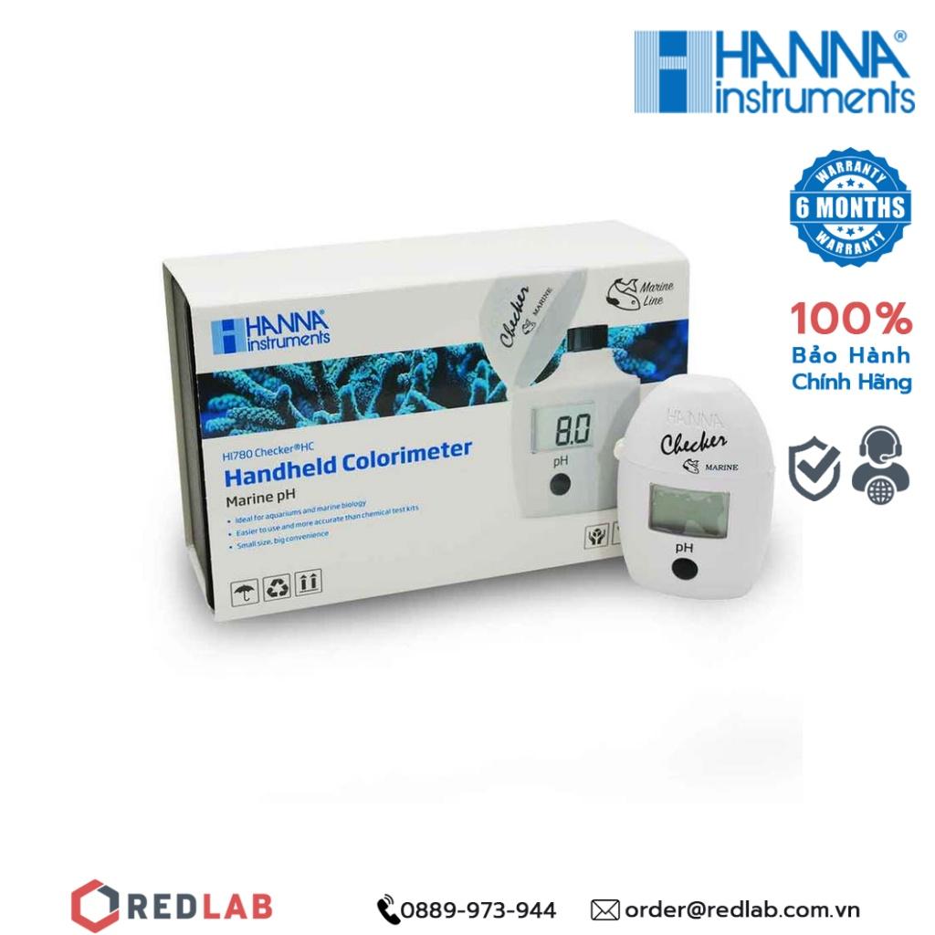 Thiết bị đo pH cho nước mặn Hanna HI780 | Checker đo pH bể cá từ 6.3 đến 8.6 pH, bảo hành 6 tháng