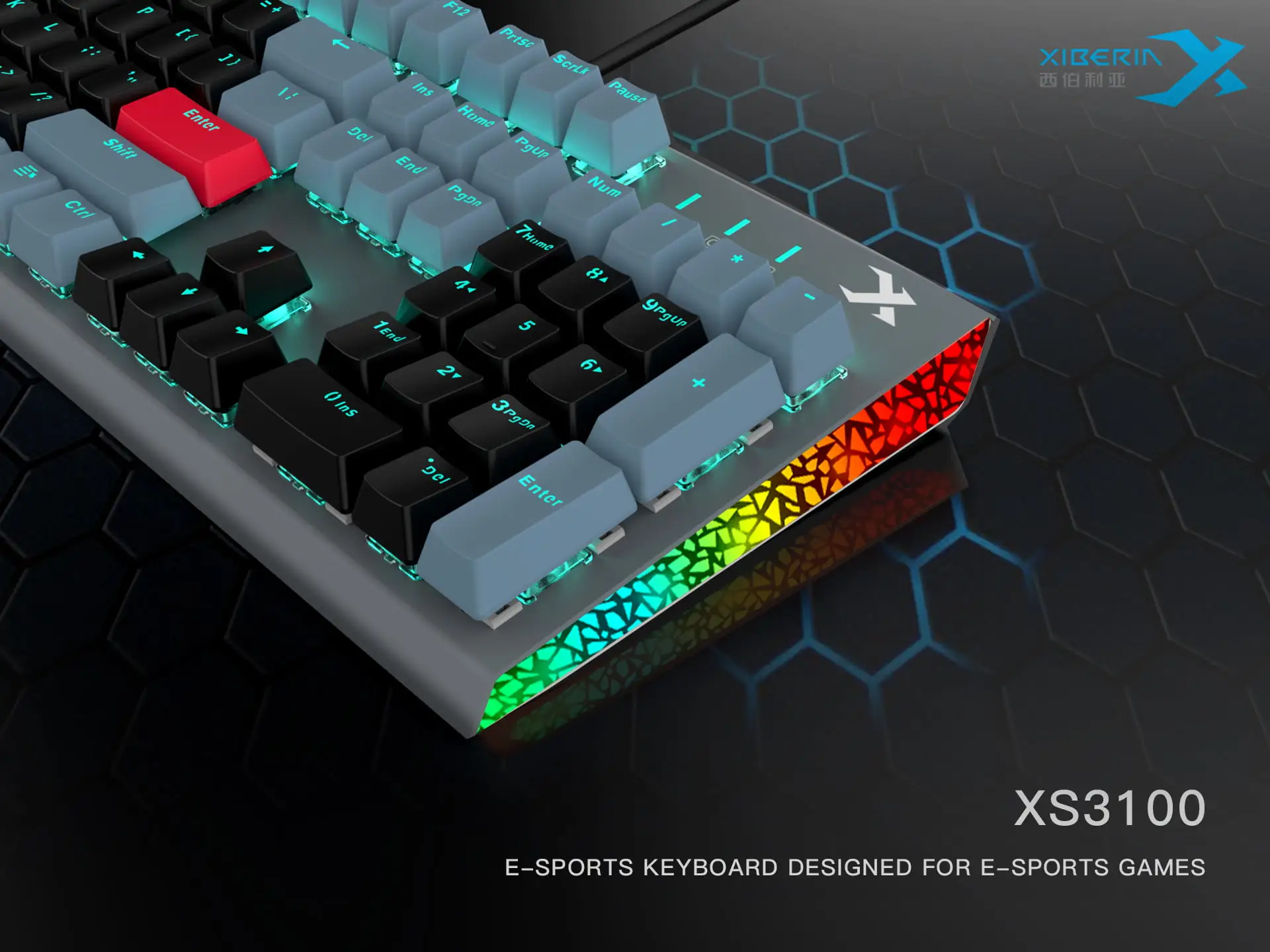 Bàn phím cơ quang gaming XIBERIA XS3100 - Hàng chính hãng