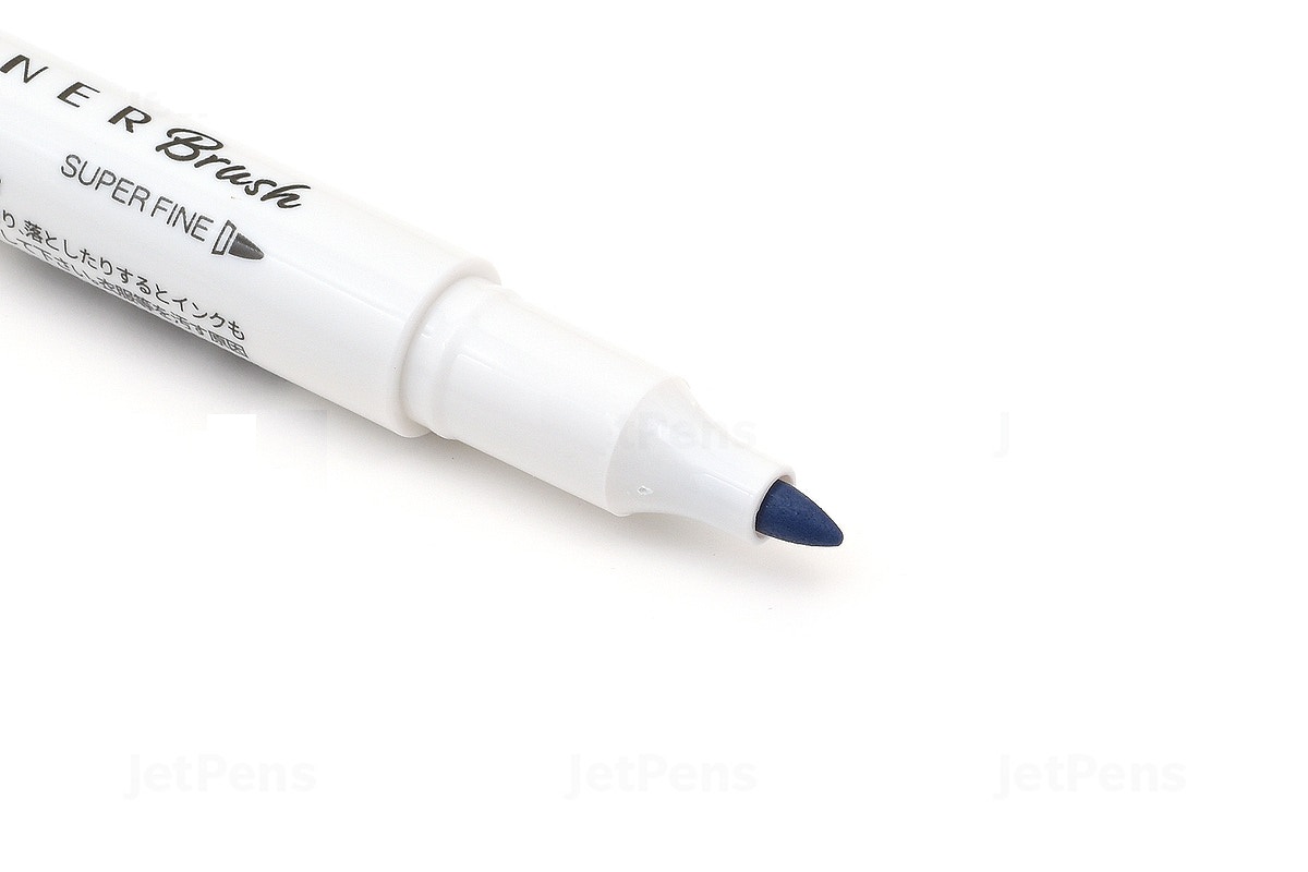 Bút lông cọ hai đầu Zebra Mildliner Double-Sided Highlighter Brush - Brush/ Extra Fine - Mild Blue