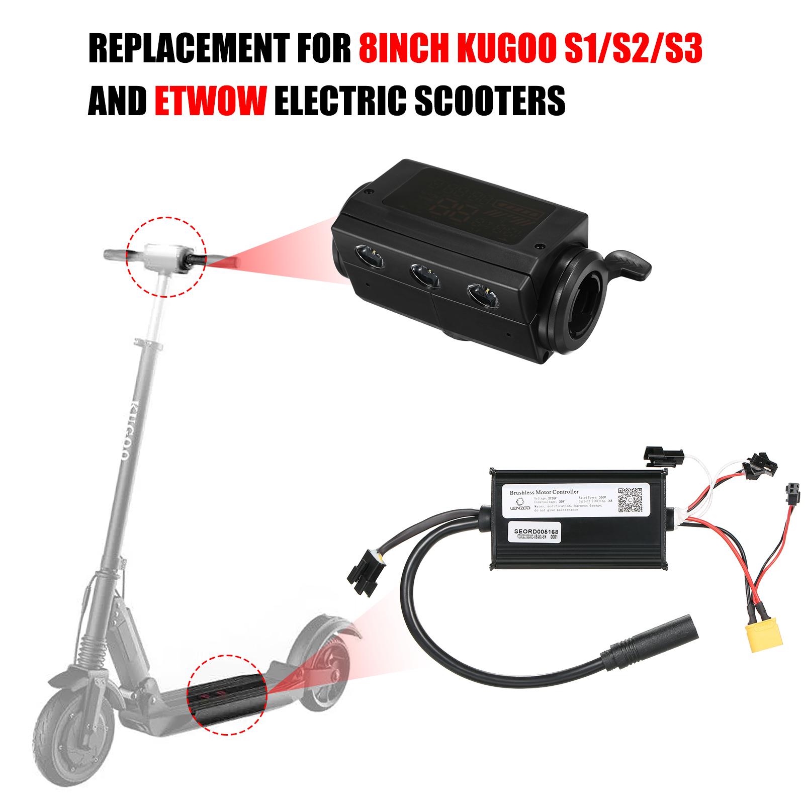 36V Brushless Motor Controller Thumb Handles Assembly Parts Replacement for 8 Inch Kugoo S1/S2/S3 for ETWOW Electric Scooter