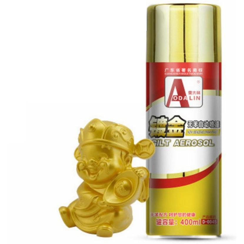 EuroQuality Sơn xịt hiệu ứng vàng 18K Gold Paint chống nước 2018