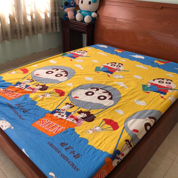 Ga chống thấm cho bé chất liệu cotton Hàn Quốc cao cấp A - kích thước 1m6x2m/1m8x2m