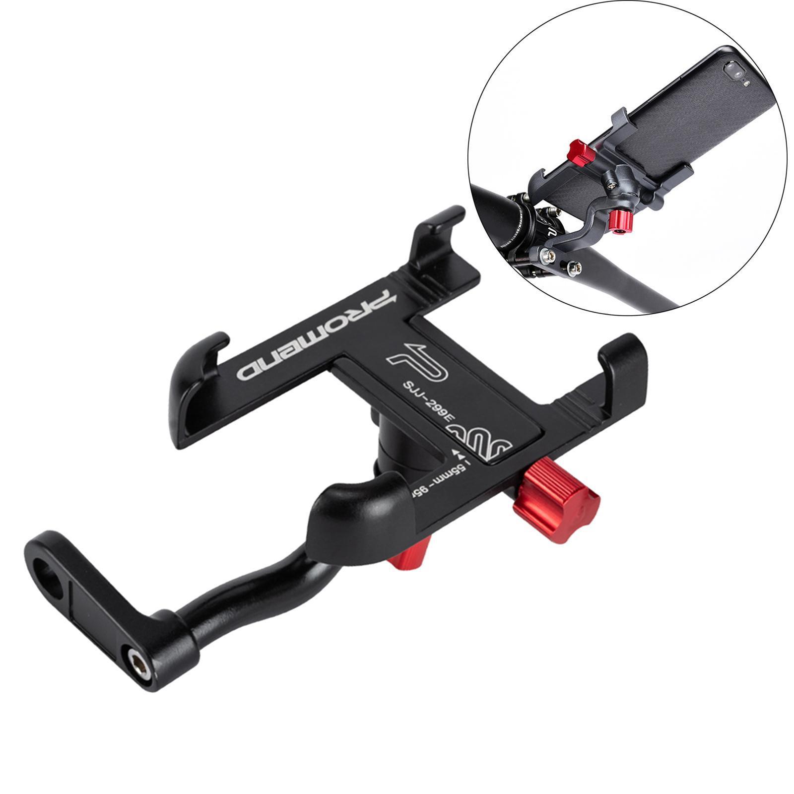 Road Bike Phone Holder Electric Bike Mount Rotatable  Black Handlebar