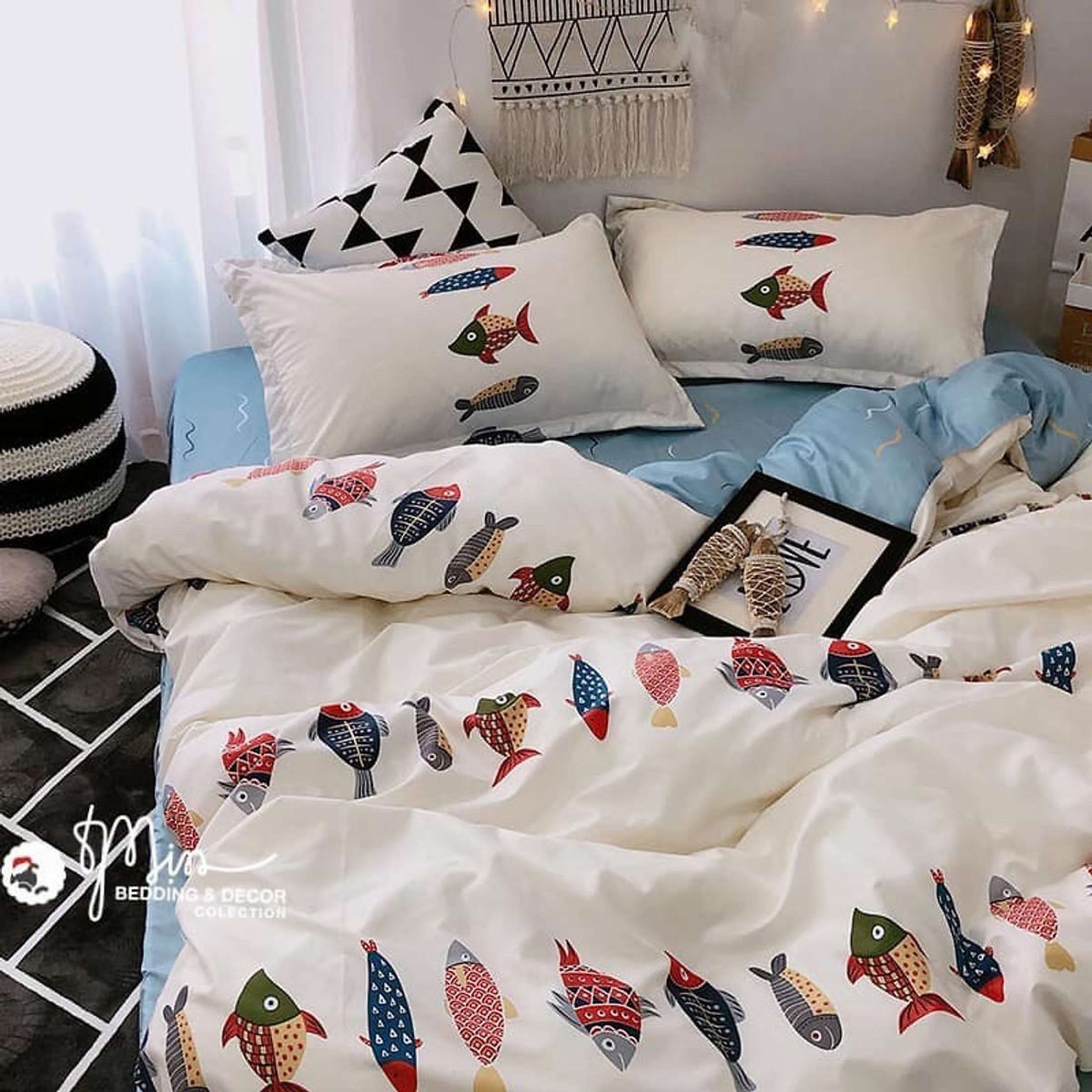 Bộ Chăn Ga Gối Cotton Poly TOKDODO PL1
