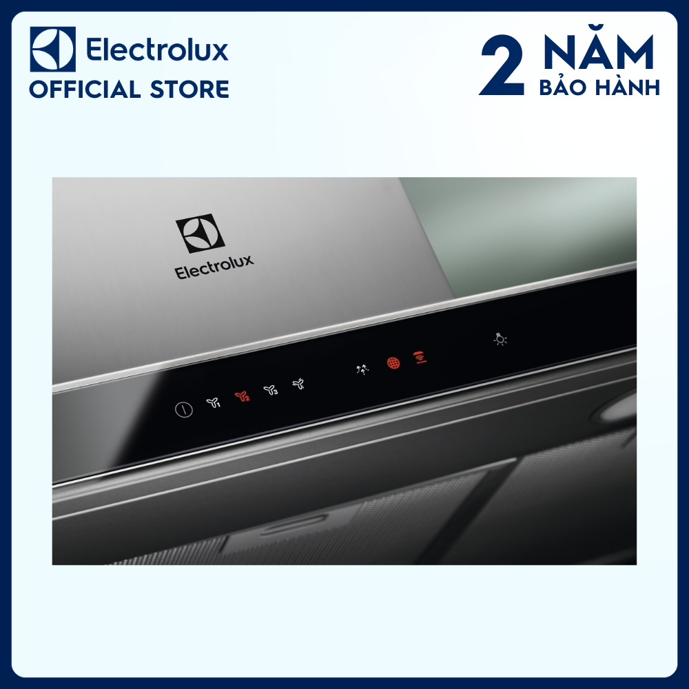 [Free Giao lắp] Máy hút mùi Electrolux bằng kính và thép cao cấp dạng áp tường 90cm KFVB19K, kết nối với bếp từ, Công suất hút mạnh mẽ, Lọc sạch khí hiệu quả [Hàng chính hãng]