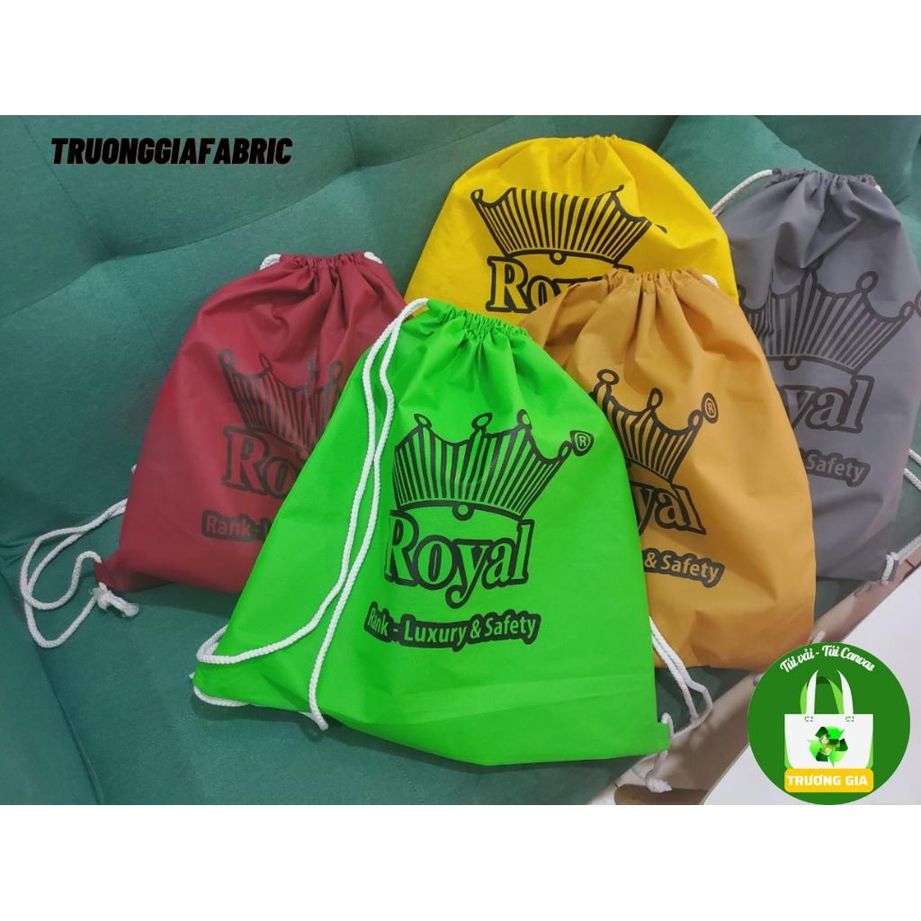 Túi Vải Không Dệt May Dây Rút dáng thể thao in hình vương hiện Trương Gia Túi Vải - Túi Canvas