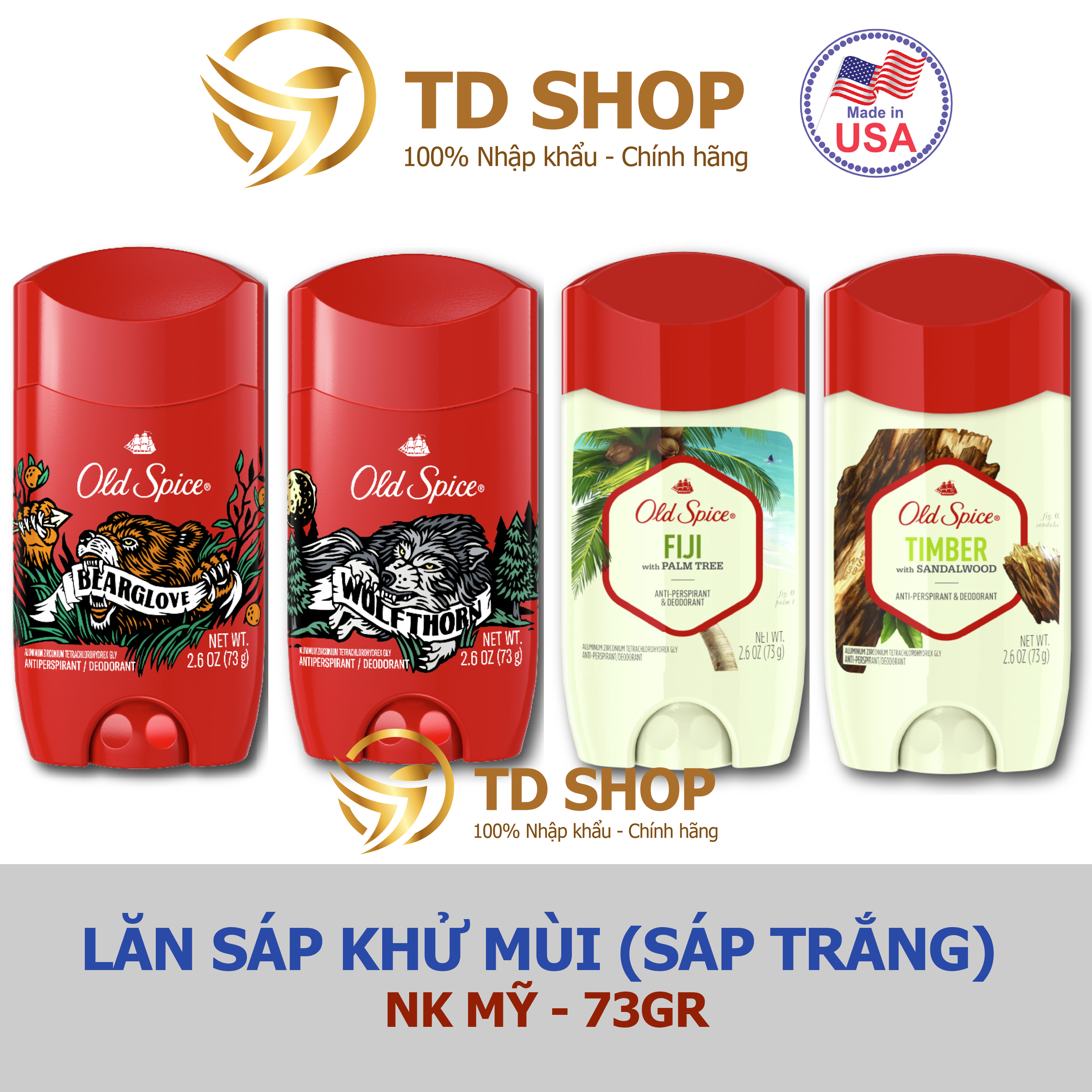 Sáp khử mùi Old Spice Deo Stick 73g – Fiji