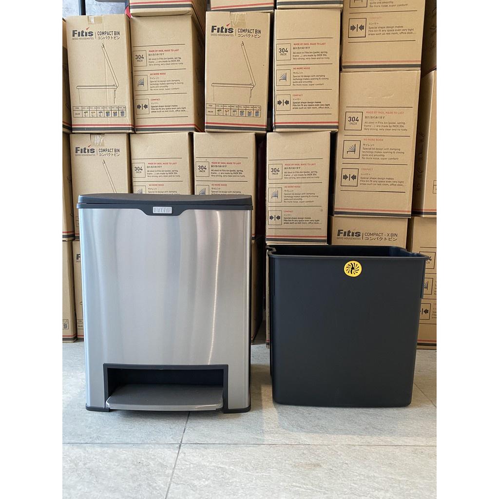 Thùng rác inox cao cấp lõi đơn 26 Lít