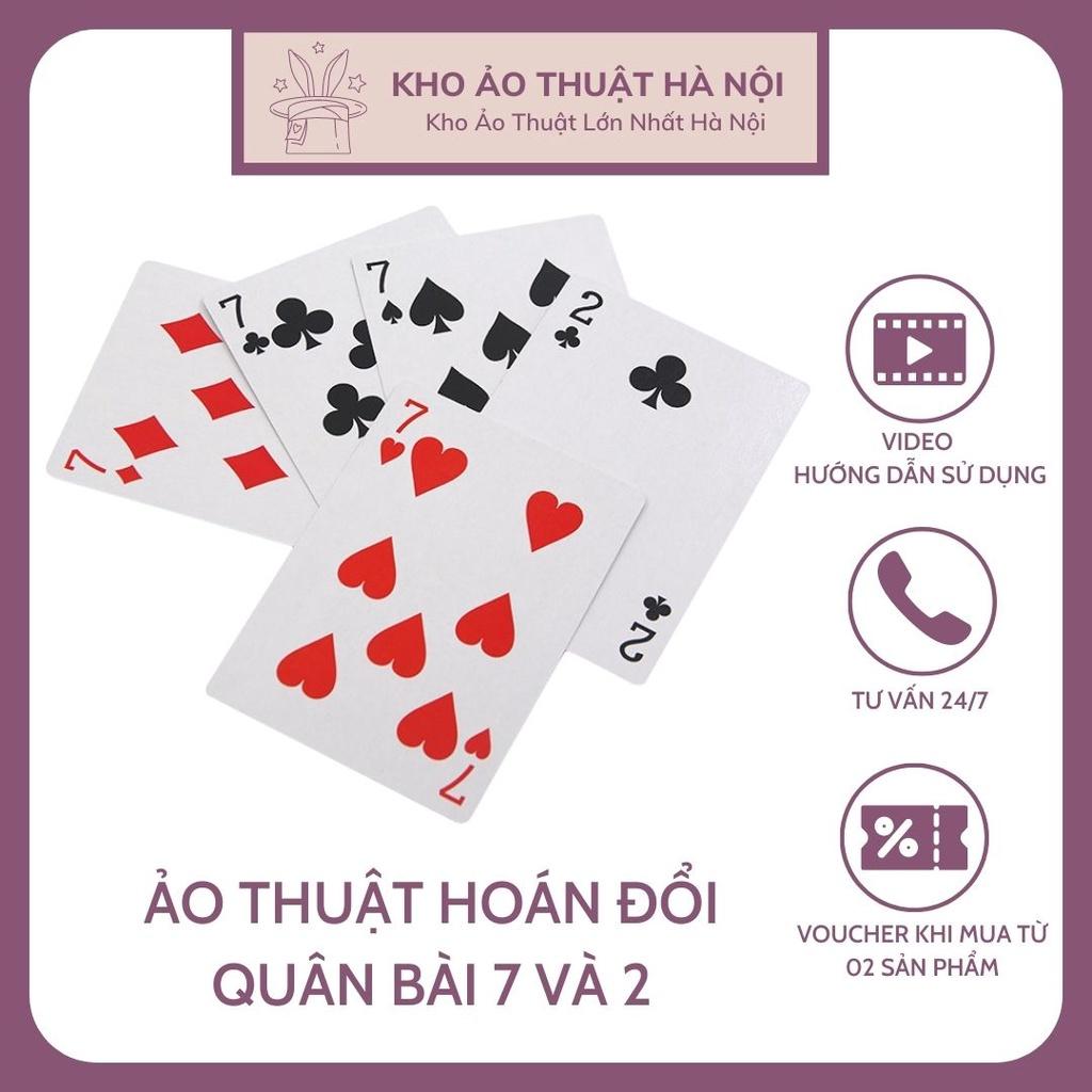 Ảo Thuật Hoán Đổi Lá Bài Hai Và Bảy Biểu Diễn Đường Phố Close-up Magic Trick Cực Thú Vị