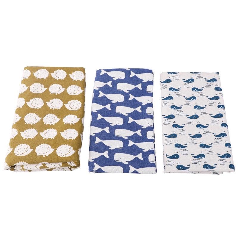 Vải Bố Vải Canvas Decor Trang Trí May Rèm Làm Khăn Bàn, Tấm Phủ Picnic Hoạ Tiết Xinh