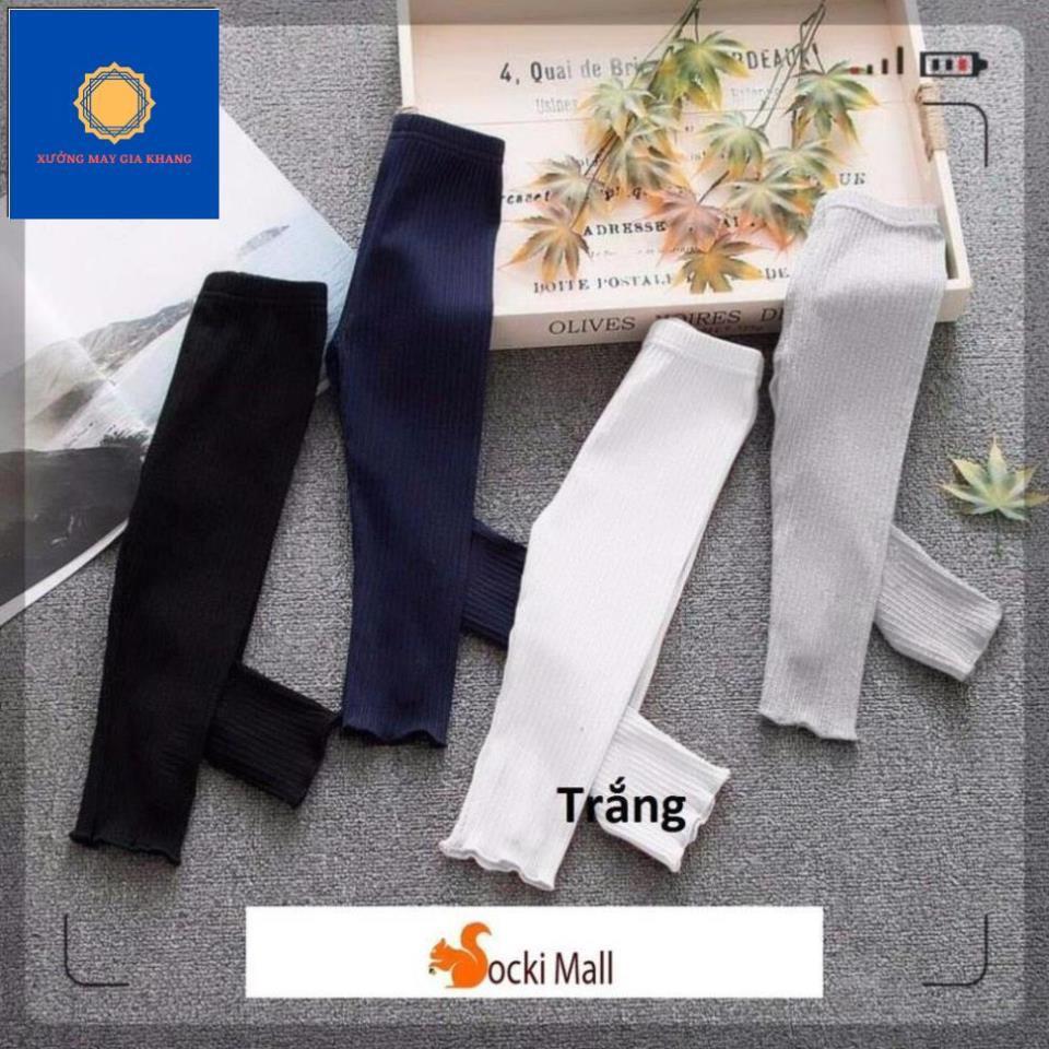 Quần legging bé gái, thun gân co giãn nhiều cho bé thoải mái, năng động - Gia Khang