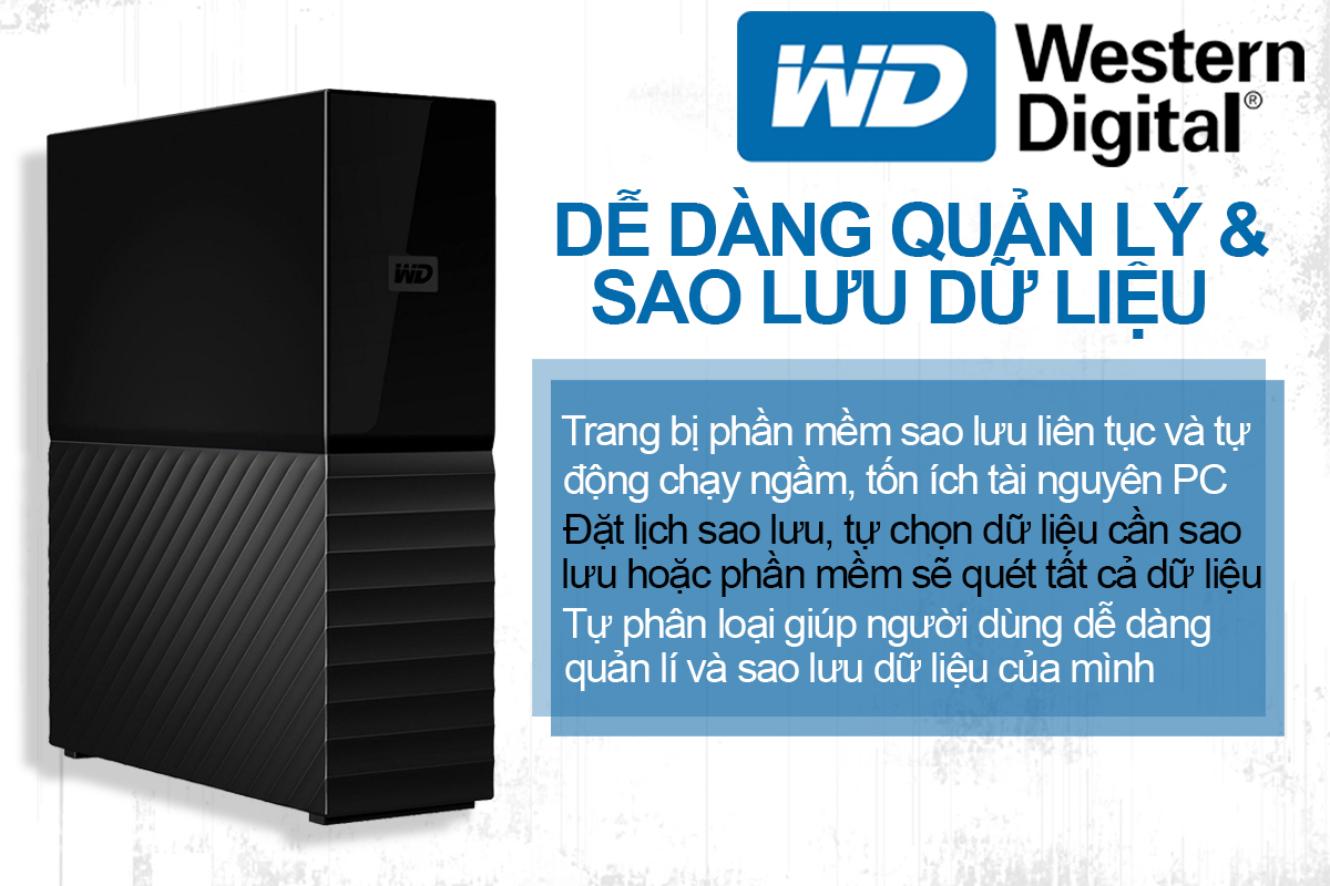 Ổ Cứng Di Động WD My Book 4TB 3.5 USB 3.0 - WDBBGB0040HBK-SESN - Hàng chính hãng