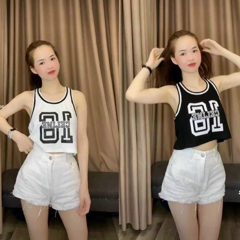 Aó Tanktop 3 lỗ số 16, 2 màu xinh xắn