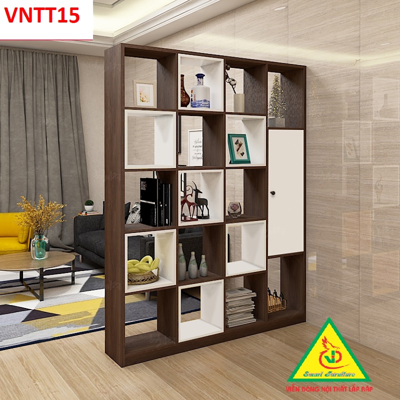 TỦ KỆ TRANG TRÍ KIÊM VÁCH NGĂN VNTT15 - Nội thất lắp ráp Viendong Adv