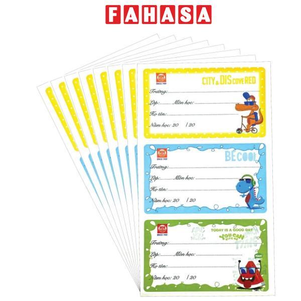 Nhãn Vở Cool 8 Tờ x 3 (24 Nhãn Vở)