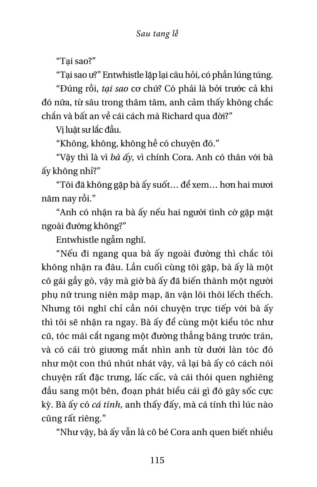 Sau Tang Lễ