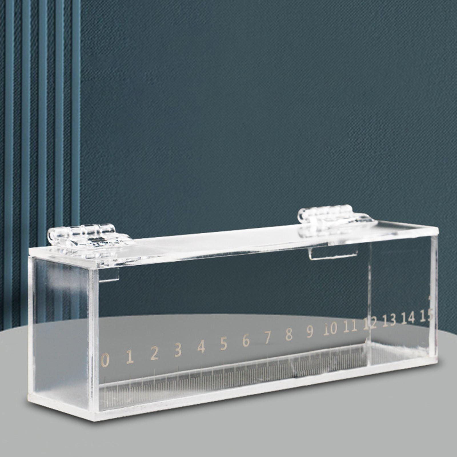 Fish Viewing Box Acrylic Small Holder Mini Aquarium Clear Fishing Photo Tank