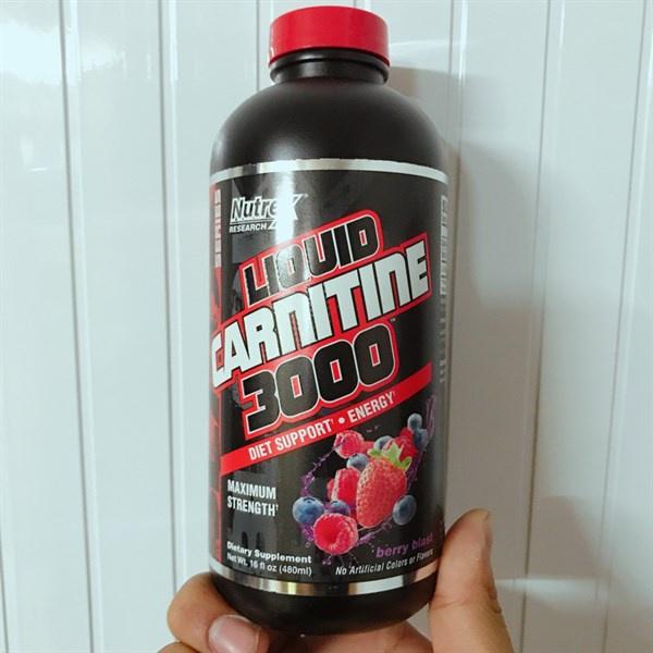 Nutrex L Carnitine 3000 Dạng Siro Chuyển Hoá Mỡ Thành Năng Lượng Giúp Body Thon Gọn Body An Toàn - Usa