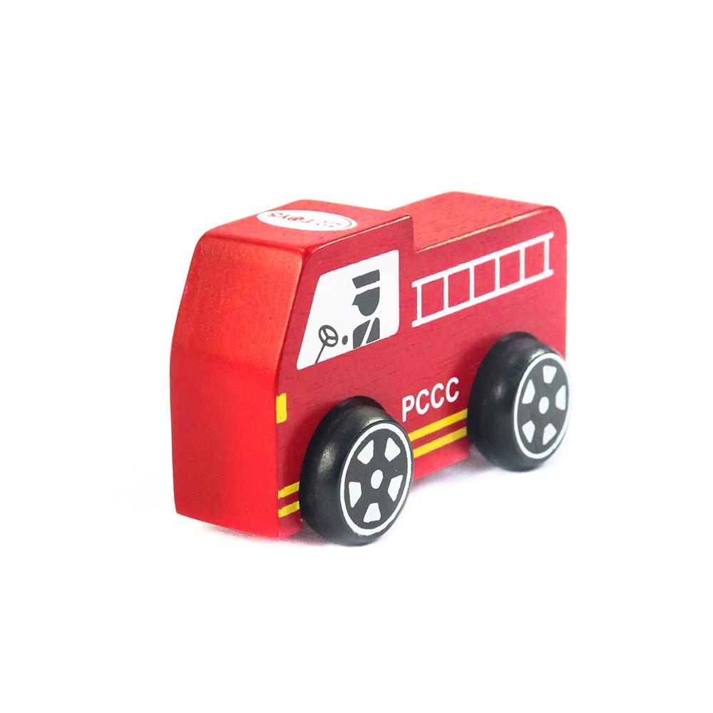 Đồ chơi gỗ Xe cứu hỏa | Winwintoys 62282 | Phát triển trí tưởng tượng và vận động | Đạt tiêu chuẩn CE và TCVN