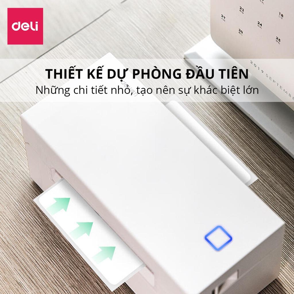 Máy In Nhiệt Deli In Đơn Hàng, Hóa Đơn, Tem Mã Vạch, Logo Tự Dán - Kết Nối USB, Tốc Độ In 1 Đơn/s - DL-760D