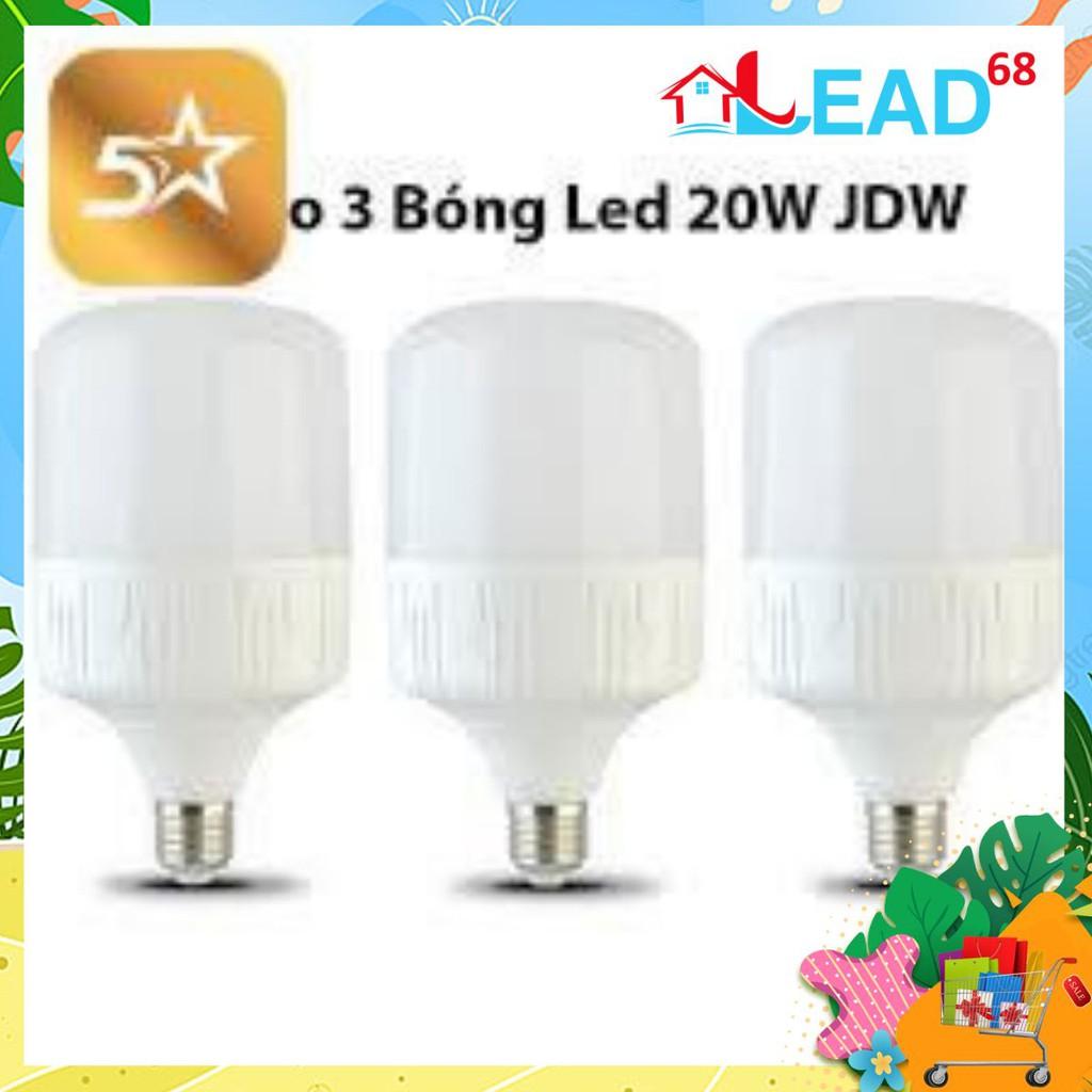 Combo 3 bóng đèn led 20w loại tốt siêu bền, siêu tiết kiệm