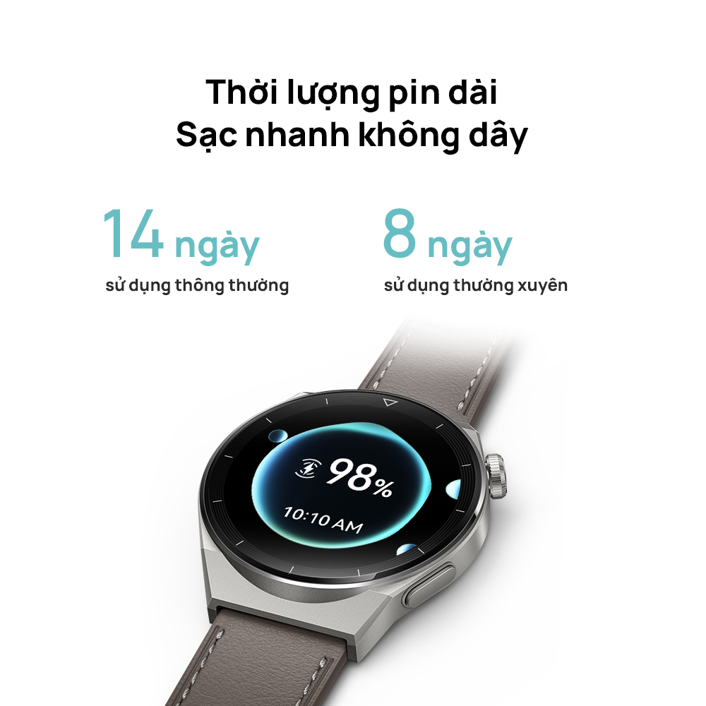 Đồng Hồ Thông Minh HUAWEI WATCH GT 3 Pro | Gốm tinh thể nano | Điện tâm đồ | Lặn tự do | Hàng Chính Hãng