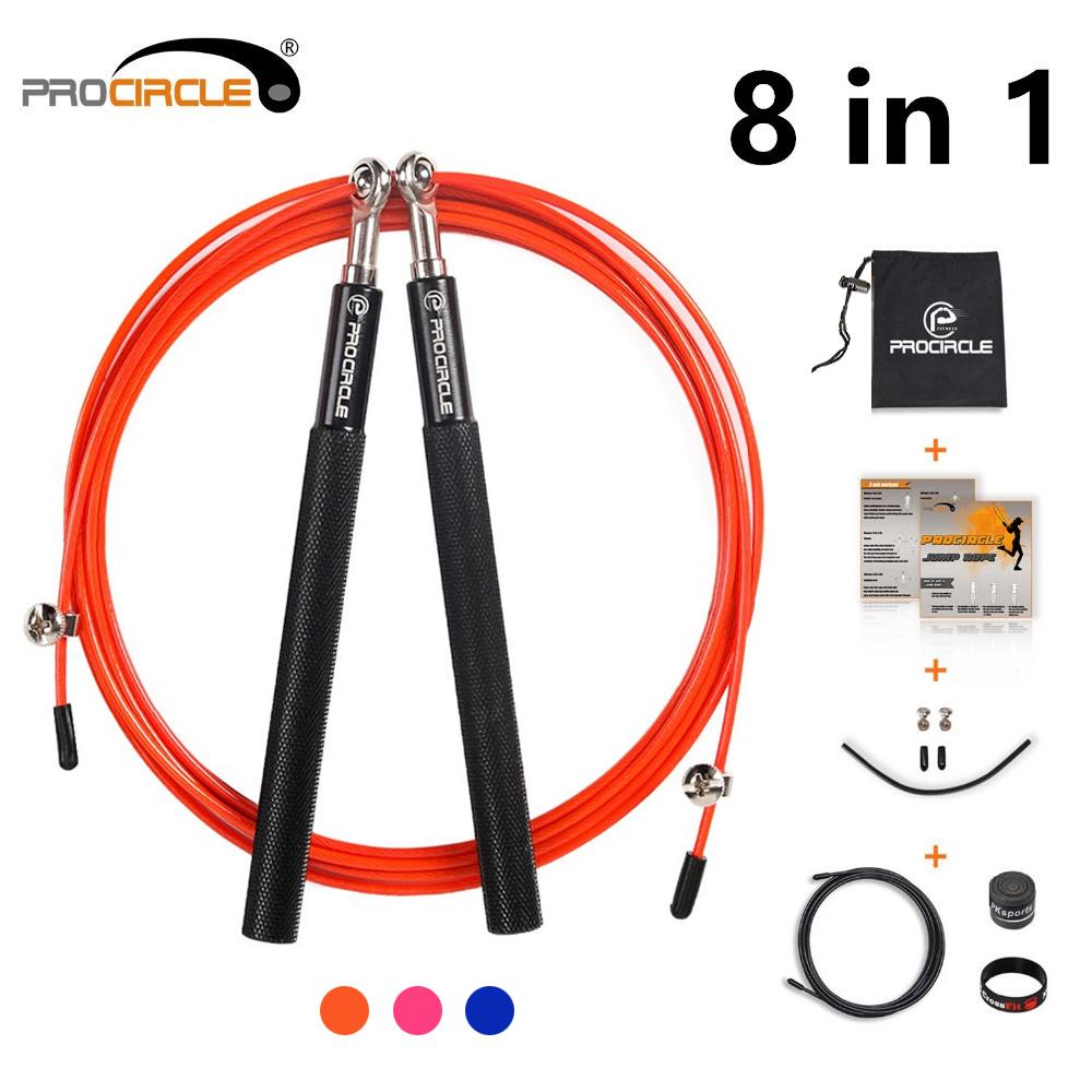 Procircle Tốc Độ Dây Nhảy Tốc Độ Cực Bóng Bay Dây Nhảy Dây Thép Nhảy Dây Cho Boxing MMA Gym Tập Thể Hình đào Tạo