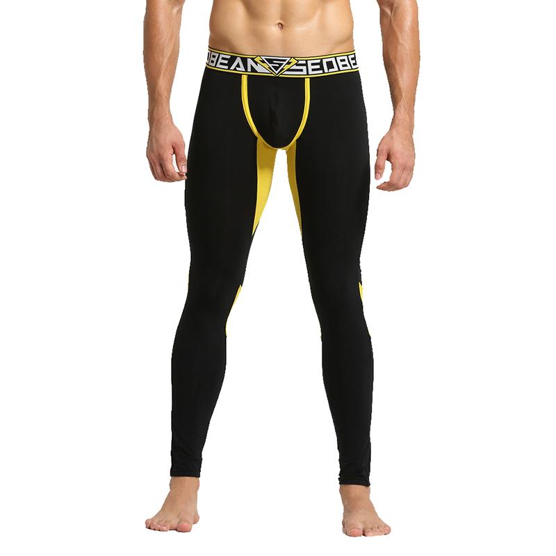 Sexy Nam Dài Ấm Áp Johns Cotton Căng Giãn Nhiệt Đáy Quần Lót Nam Thời Trang Quần Legging Nhà Pijama Dài Quần Dài