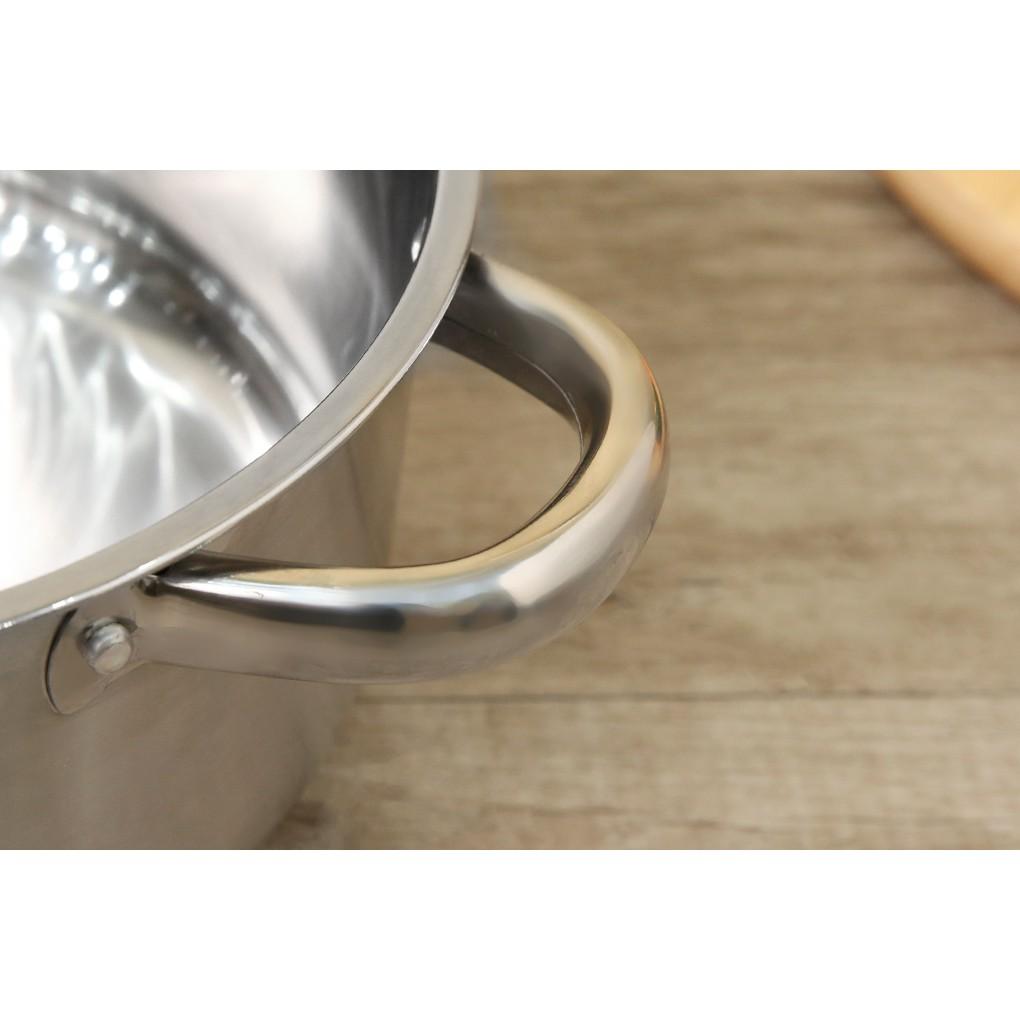 Bộ 3 nồi inox 3 đáy nắp Inox