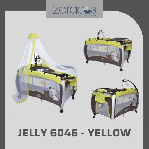 Nôi cũi dù cho bé Zaracos Jelly 6046 Yellow – Zaracos Việt Nam