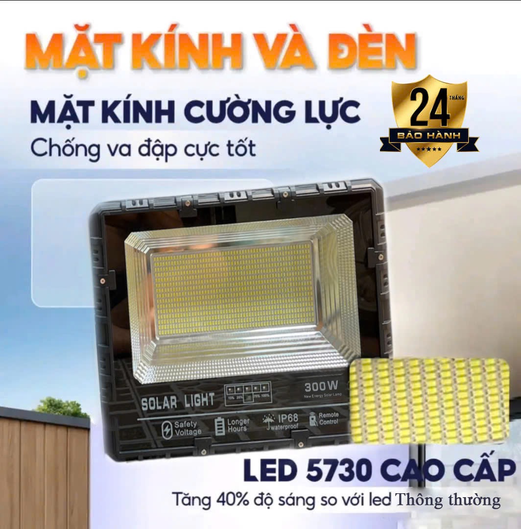 Đèn Năng Lượng Mặt Trời Pha , Bàn Chải , Đèn Đường, Sân Vườn Mẫu Mới Nhất Hiện Nay – PHA NHÔM 300W60-35CM