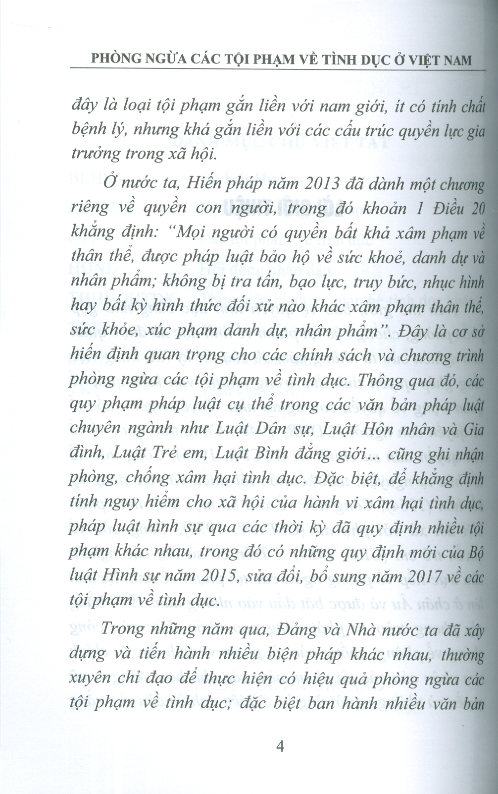 Phòng Ngừa Các Tội Phạm Về Tình Dục Ở Việt Nam (Sách chuyên khảo)