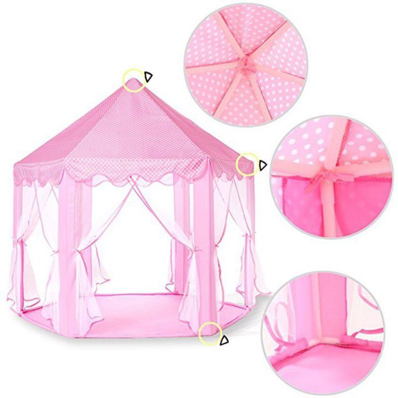 Lều nhà công chúa màu hồng xinh baby cho bé gái