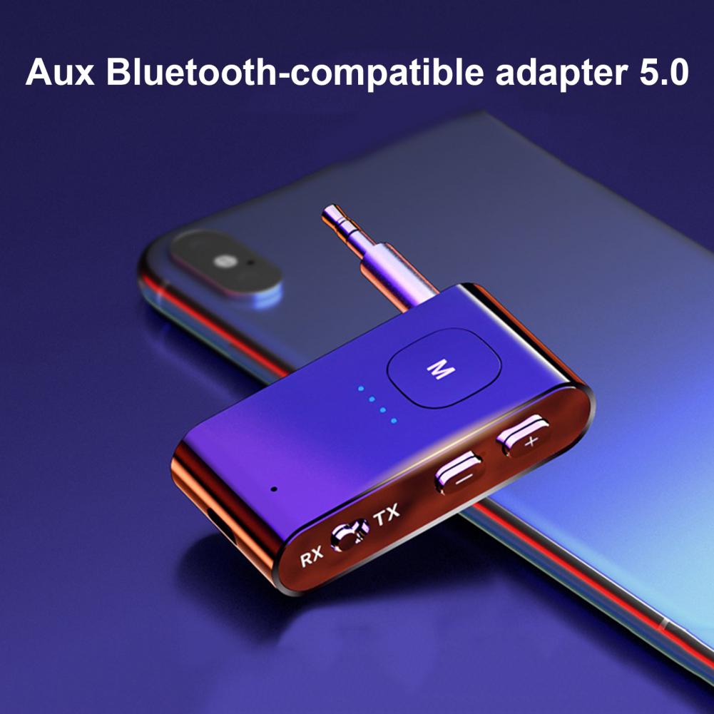 Hàng Chính Hãng - Bộ Thu Phát Âm Thanh BR02 Bluetooth 5.0 Phạm Vi 10m Hỗ Trợ aptX Low Lantency Chống Ồn CVC Hỗ Trợ Thẻ Nhớ Lên Tới 128Gb Tích Hợp Micro Remote Chế Độ Thu Phát Linh Hoạt Nhỏ Gọn Kết Nối Dễ Dàng Điện Thoại Xe Hơi Oto - ROGTZ