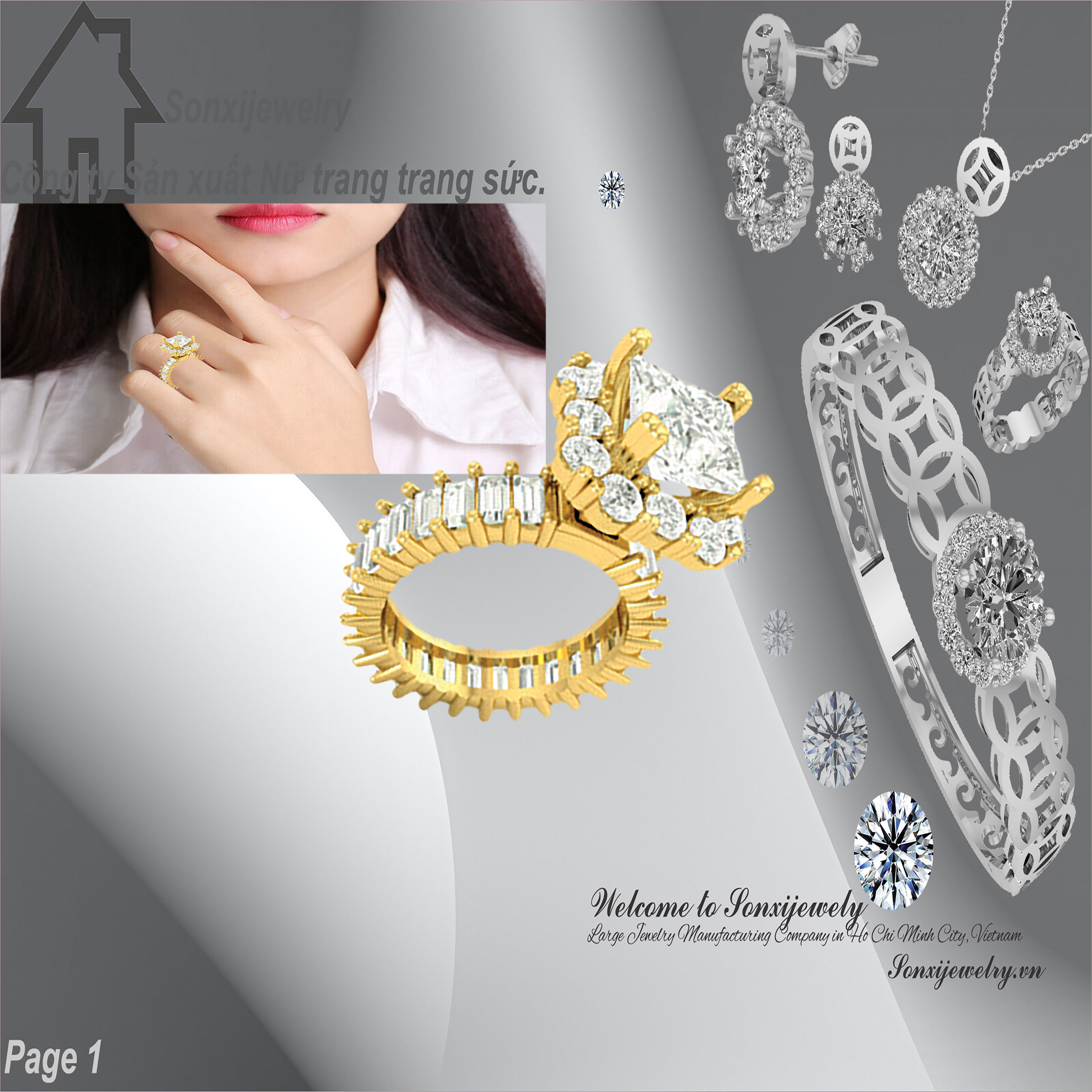 NHẪN NỮ THỜI TRANG MẪU ĐẸP 1303