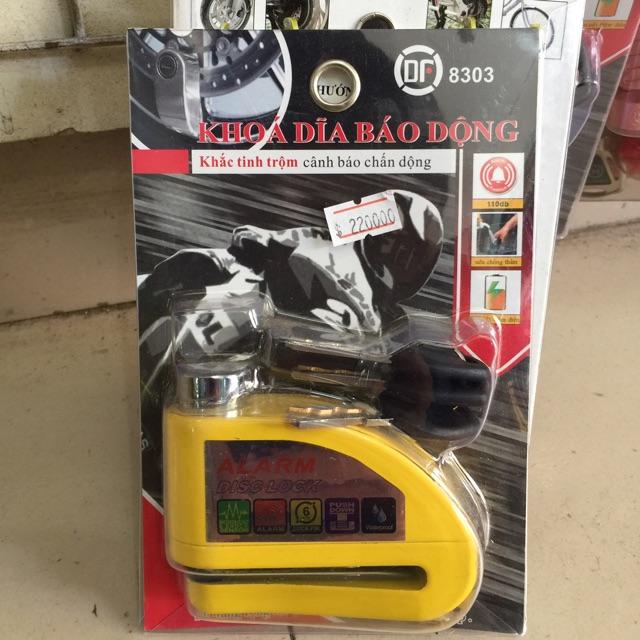 Khóa phanh thắng đĩa xe máy DF8303 có báo động chống trộm - MSOFT